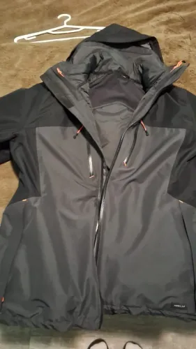 Casaco Masculino de Trekking Impermeável 3 em 1 Forclaz