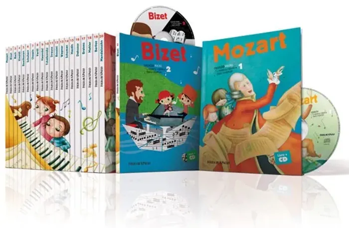 COLEÇAO FOLHA MUSICA CLASSICA PARA CRIANÇAS COMPLETO