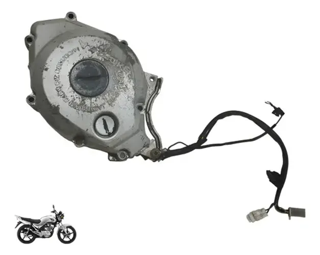 Tampa Do Magneto Ybr 125 K 2002 2003 2004 2005 2006 2007 Prateado