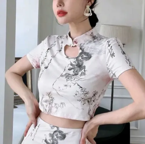 Blusa gola mandarim/chinesa rara NOVO!