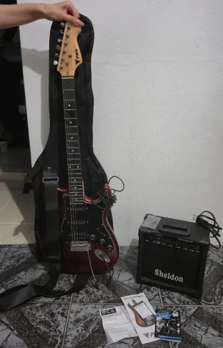 KIT guitarra phx e amplificador