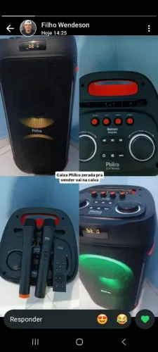 Caixa de Som PHILCO 