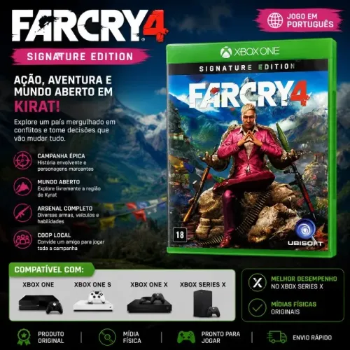 JOGO XBOX ONE FAR CRY 4 MIDIA FISICA ORIGINAL
