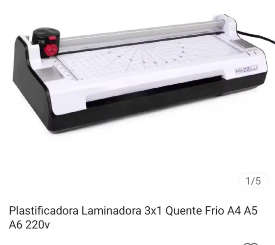 Plastificadora e laminadora