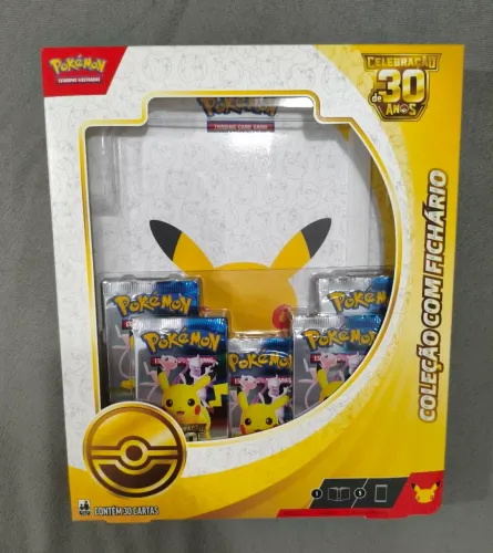 Pokémon 30 anos kit com fichário
