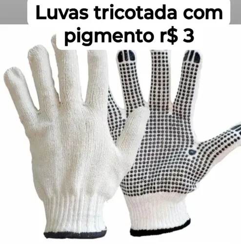 Super promoção luvas tricotada látex e raspas confira!!!