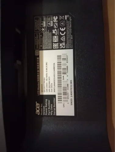 Monitor Gamer Acer Nitro QG241Y 23,8? FHD 165Hz 1ms VA FreeSync