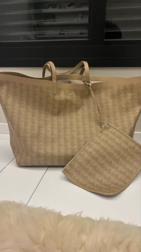 Bolsa Lacoste Tote Zely Granulada com Bolso