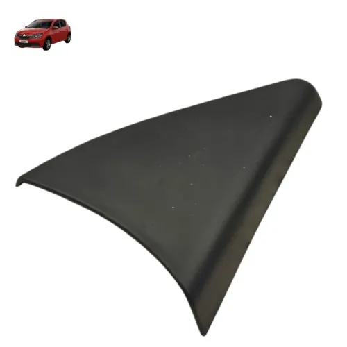 Moldura Interna Retrovisor Direito Renault Sandero 2016 2017 Preto