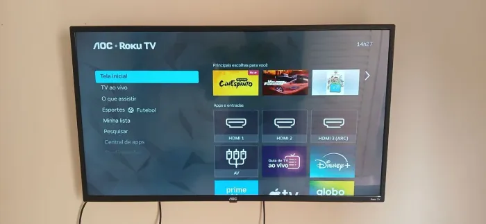 PRA SAIR HOJE TV ROKU 32 Polegadas Seminova