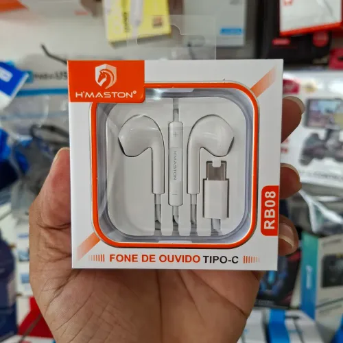 Fone de ouvido tipo C com fio - entrega em slz e região 