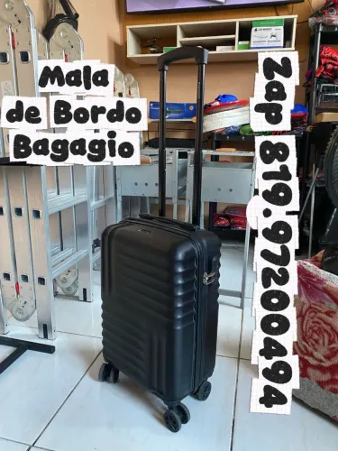 Mala de Bordo cor preto Seminova da Bagaggio