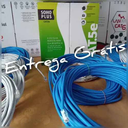 CABO DE REDE INTERNET ( VELOCIDADE DE 10GBPS 250MHZ 1000MBPS  ) IDEAL P/ GAMER, PS4, PS5