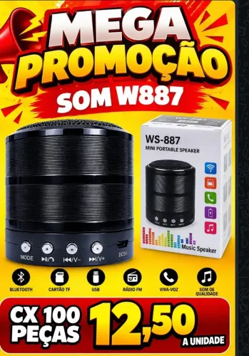 Mini caixa som WS-887
