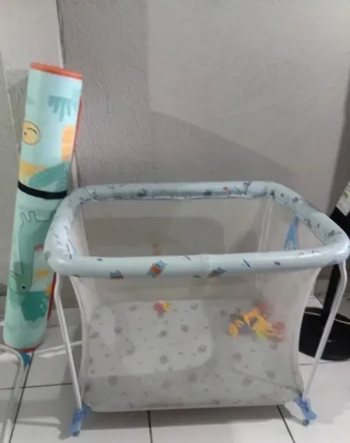 Tapete Dobrável Baby Dino + Cercado Dobrável