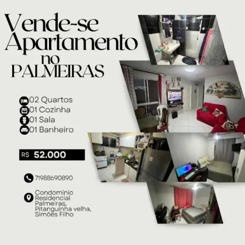 Apartamento no condominio palmeiras