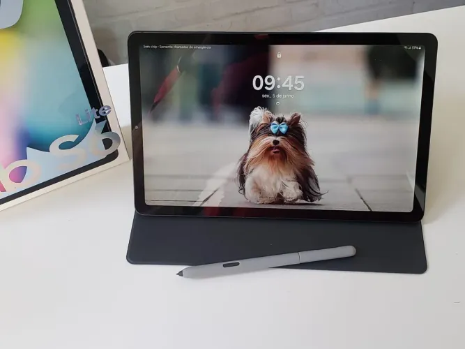 Tablet Samsung - Tab S6 lite - 128 GB - Cinza 