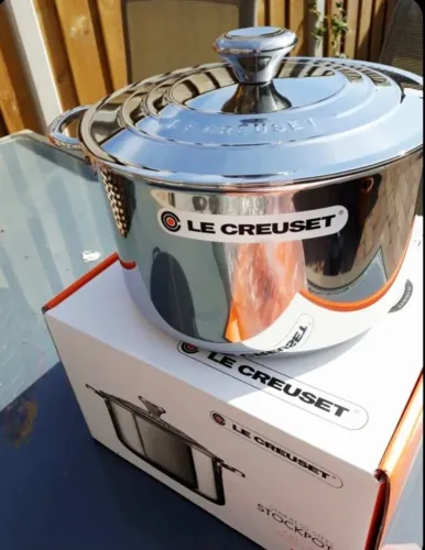 Panela Molheira 3-Ply 20 cm Aço Inox Le Creuset