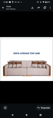 Sofá corinto e linho luxo 