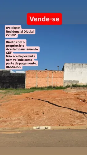 VENDE-SE TERRENO EM IPERÓ-SP