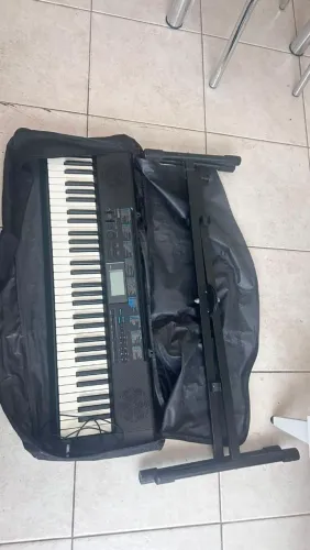 Teclado Casio Ctk-1200 + suporte + fonte