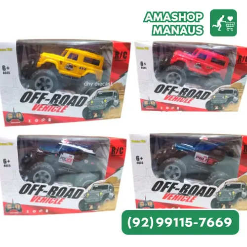 Carrinho Controle Remoto Off Road Miniatura Na Caixa