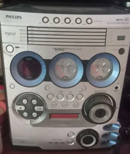 Som Philips para 5 CDs. Aceito oferta.