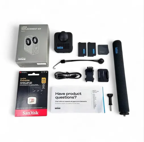 GoPro MAX 2 8K 360° Kit Bundle (2 Baterias Enduro + Bastão + SD 64GB)