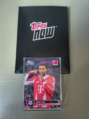 Card Michael Olise Topps Now 2025/2026 Bundesliga FC Bayern Munchen