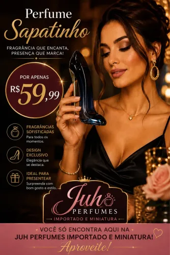 Perfume sapatinho miniatura 30 mo
