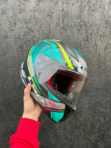 Capacete LS2 Rapid, viseira cristal e camaleão