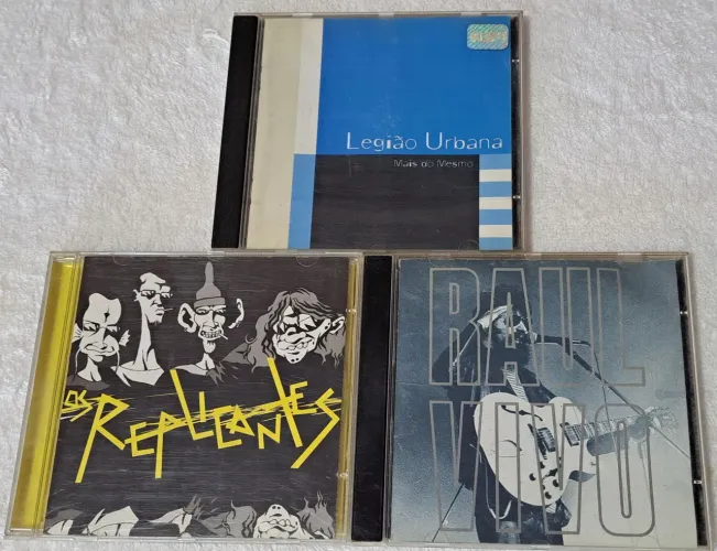 LOTE COM 3 CDs ORIGINAIS LEGIÃO URBANA + OS REPLICANTES + RAUL SEIXAS