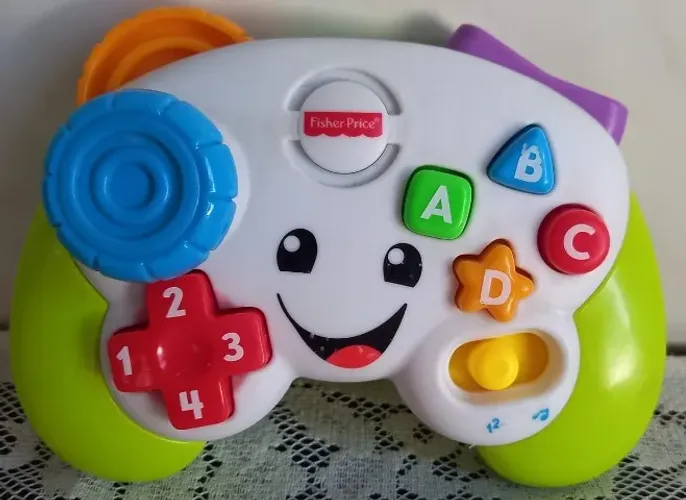 Brinquedo educativo musical Aprender e Brincar controle de Videogame Fisher Price