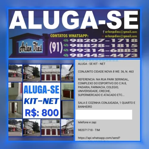 ALUGA-SE KIT-NET C.N.8