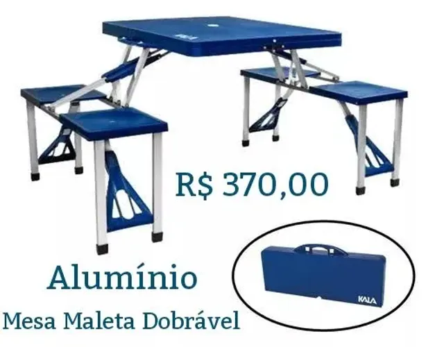 Mesa Articulada Vira Maleta Para Adultos