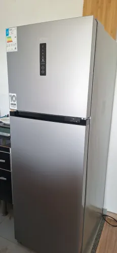 Geladeira Midea inox 347L