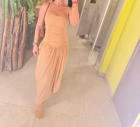 Vestido Camel