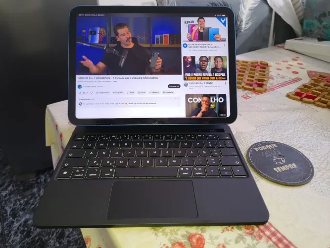 Capa teclado bettdow iPad 10/ iPad 11 novo.