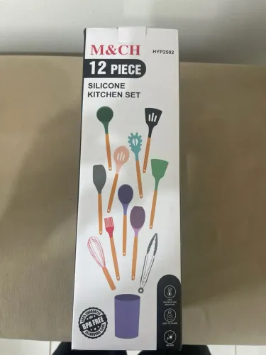 Conjunto de Utensílios de Cozinha M&CH 12 Peças - Vermelho