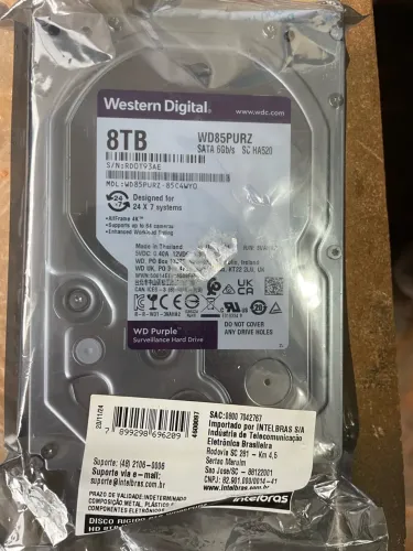 HD Western Digital WD Purple 8TB - WD85PURZ