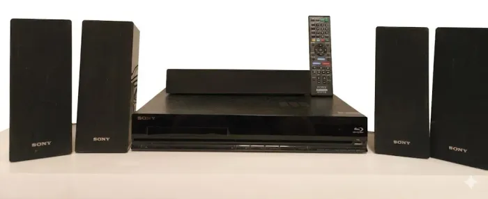 Home Theater Sony BDV-E280 com 100 watts de potencia, com 6 caixas (5.1)