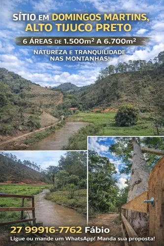 Sitio com vista troco leia<br>Sítio na Região Serrana com Vista Panorâmica - Domingos Martins