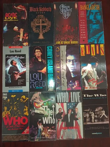 Kit 3 VHS de Rock Importadas a Escolha Apenas 70 Reais