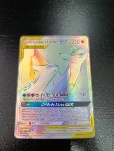 Carta pokemon Latias & Latios Raibow GX