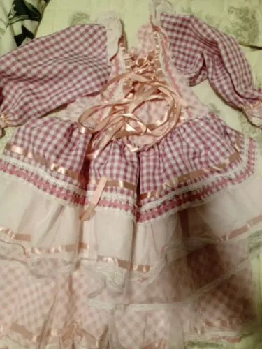 Vestido festa junina tamanho 5-6 feito direto com costureira