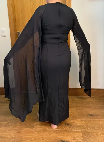 Vestido longo festa asa morcego veste até 42
