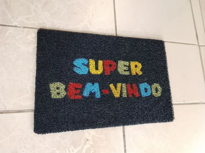 Tapete Super bem-vindo