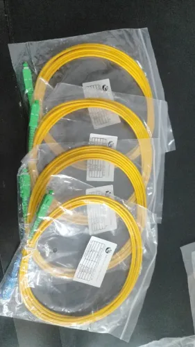 Cordão Óptico 3 Metros 3mm SC/APC SC/UPC Monomodo FTTH Fibra Óptica Internet Rede PON