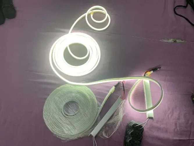 10 metros LED Neon + 2 Fontes Palito 12V 3A