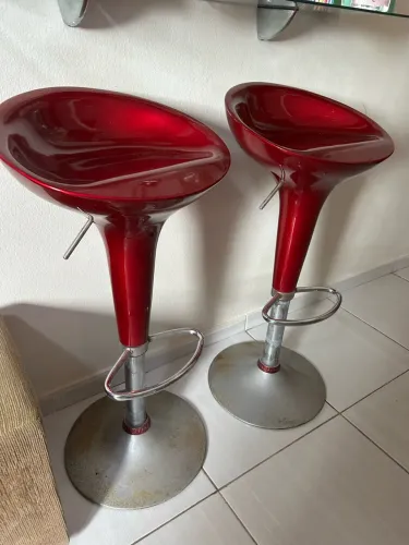 Banqueta Giratória Alta Tulipa Para Cozinha Barzinho Deko